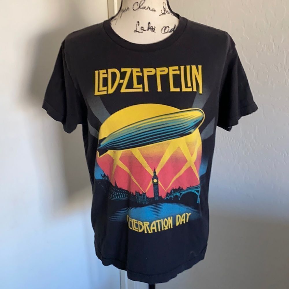 Led Zeppelin Black Graphic Shirt